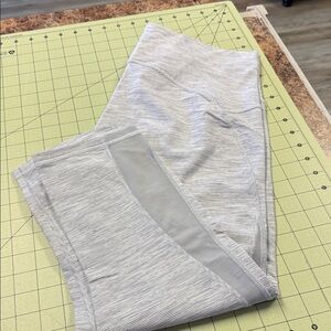 Lululemon Athletica Gray Pinstripe Leggings size 12